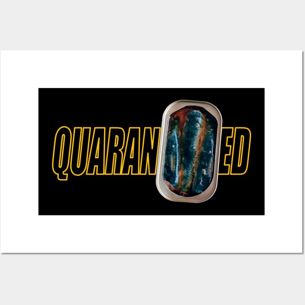 quaranTINed sardines ORANGE Wall Art by TRIME